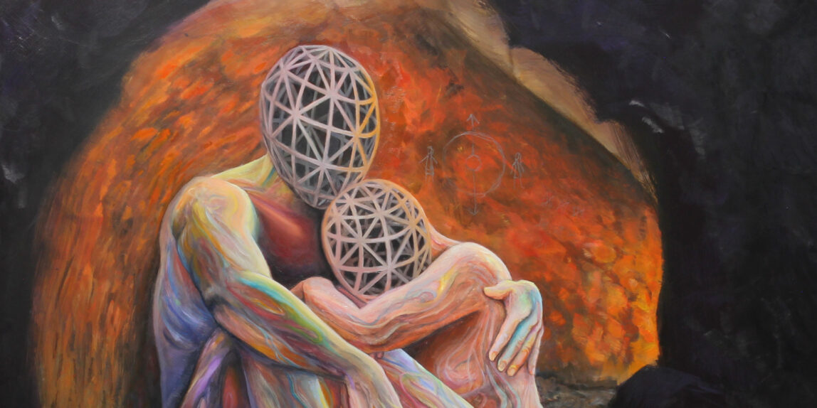 Shelter from the storm painting
